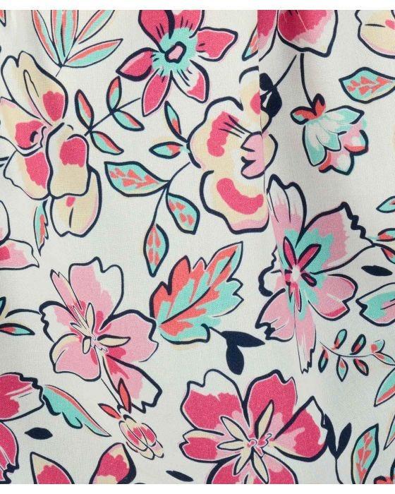 Damart Longline Floral Printed Tunic Blouse