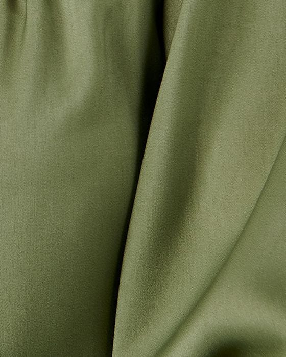 Damart Mandarin Collar Satin-look Blouse