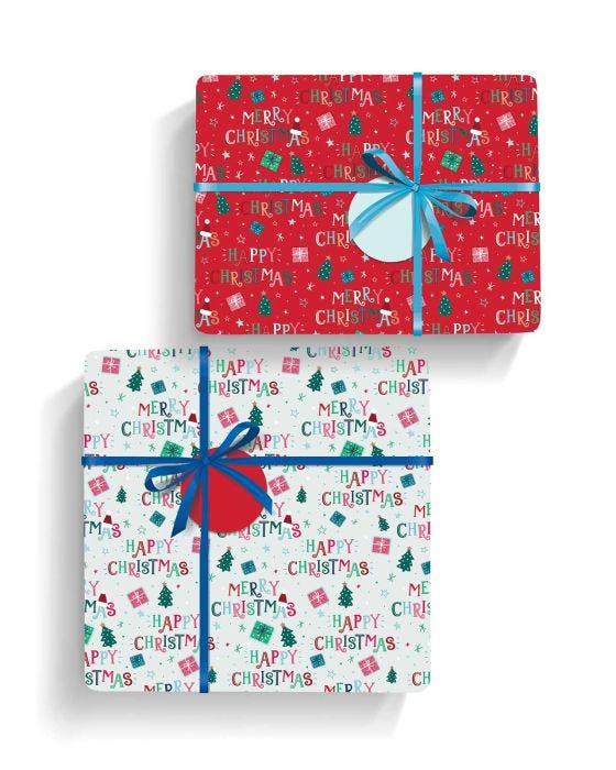 damart Merry Christmas bumper gift wrap