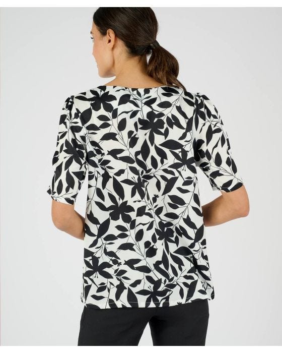 Damart Monochrome Printed Blouse