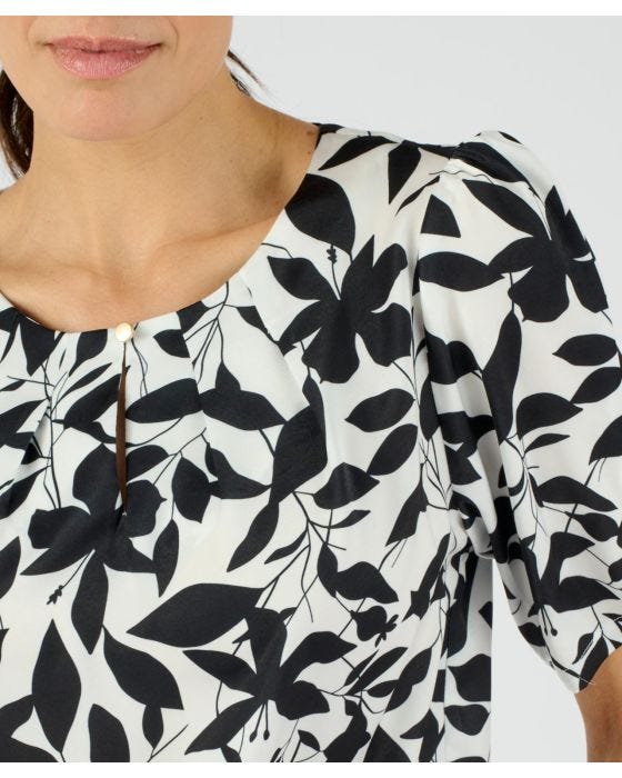 Damart Monochrome Printed Blouse