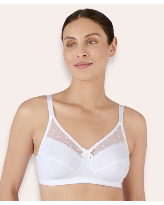 Damart Non-wired Mesh Detail Bra