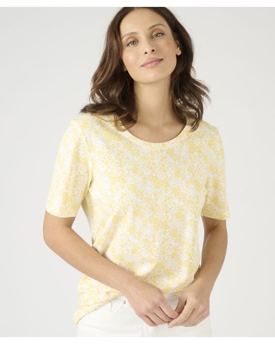 Damart Pack Of 2 Floral Print Cotton T-shirt