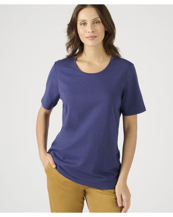 Damart Pack Of 2 Neck Detail Cotton Print T-shirts