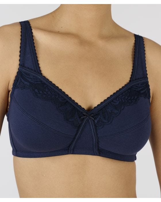 Damart Pack Of 2 Non-wired Lace Trim Bras