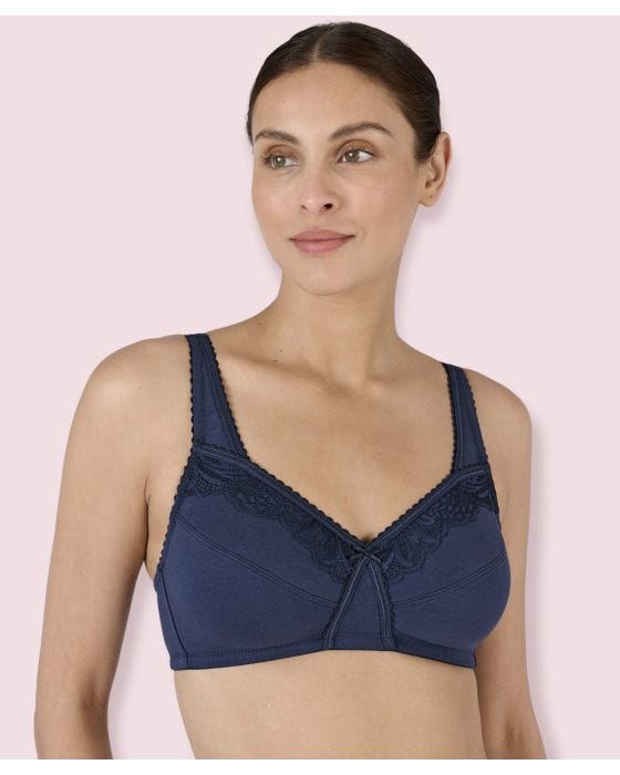 damart Pack of 2 Non-wired Lace Trim Bras