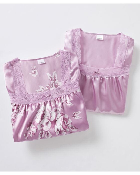 Damart Pack Of 2 Satin Nightdresses