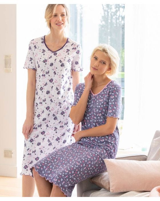 damart Pack of 2 - Short Sleeve Nightdresses