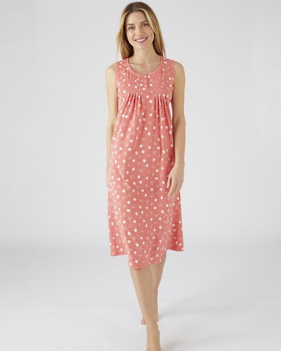 Damart Pack Of 2 - Sleeveless Cotton Nightdresses