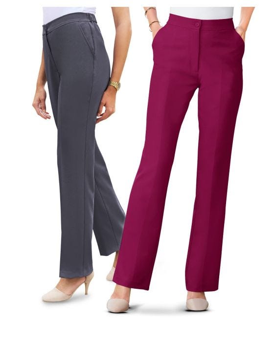 Damart Pack Of 2 Tailored Trousers