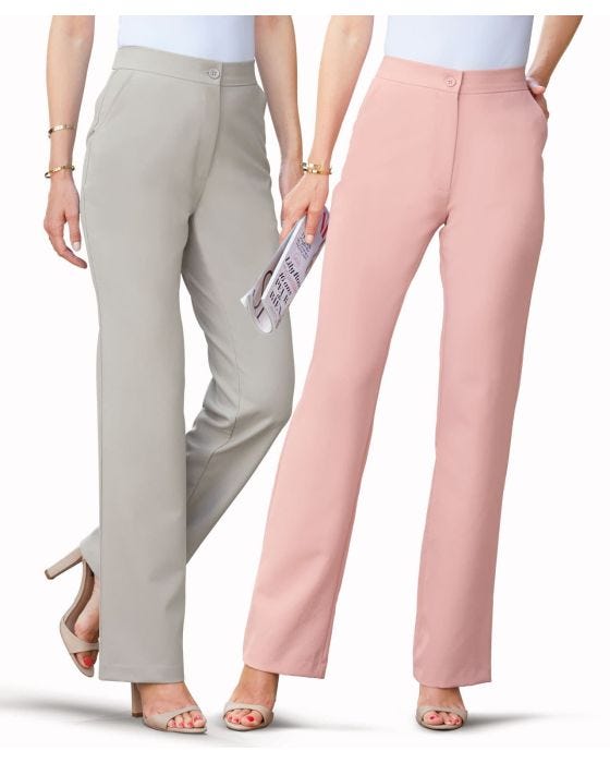 damart Pack of 2 Tailored Trousers