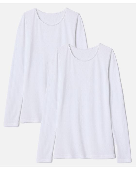 damart Pack of 2 Thermolactyl Long Sleeve T-shirts