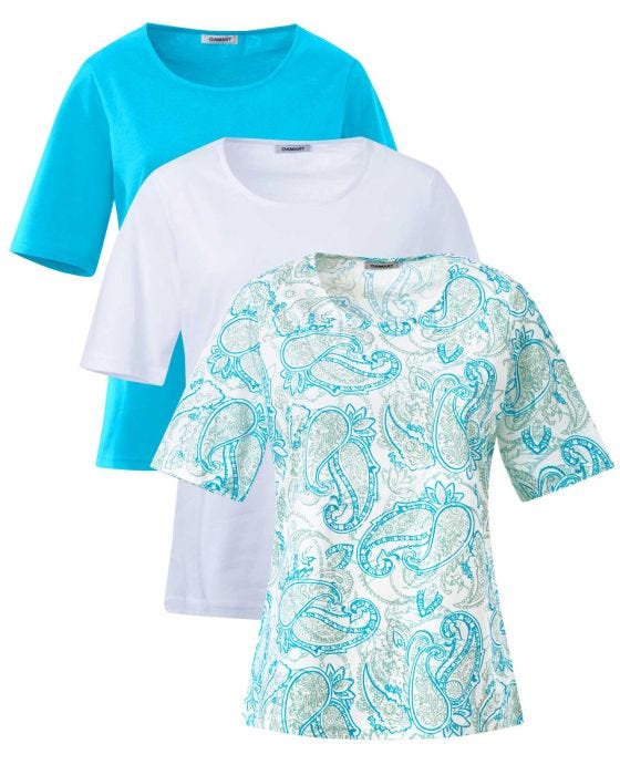 Damart Pack Of 3 Pure Cotton T-shirts