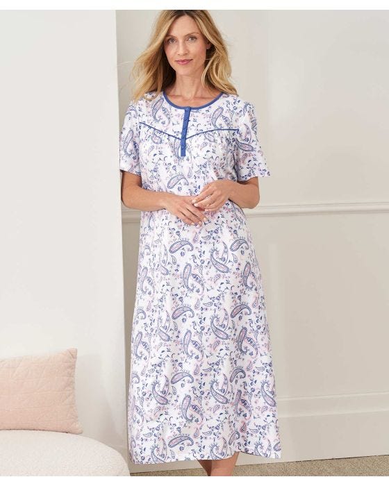 Damart Paisley Print Nightdress