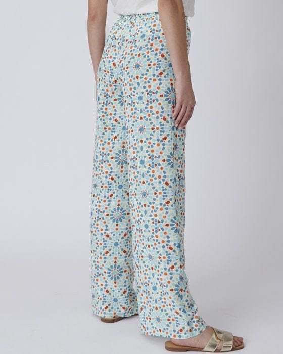 Damart Patterned Palazzo Trousers