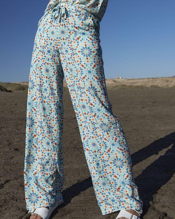 damart Patterned Palazzo Trousers