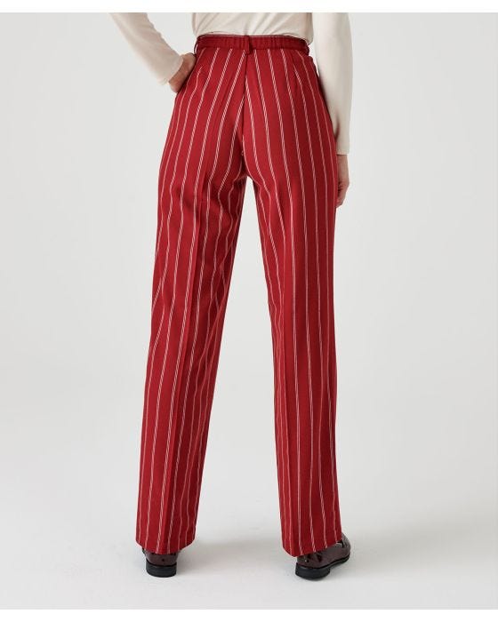 Damart Pinstripe Tummy-Slimming Trousers