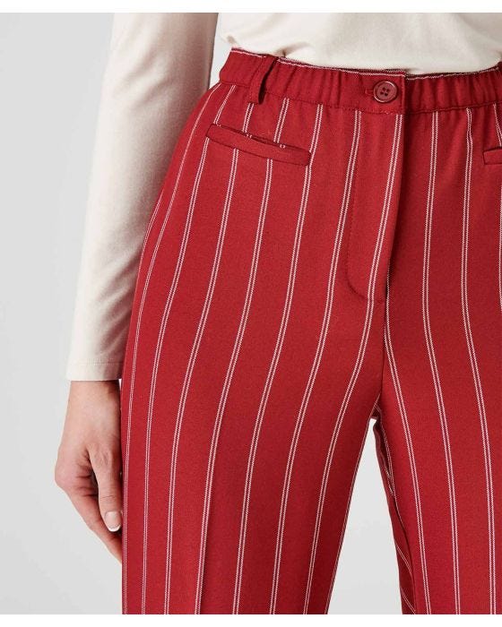 Damart Pinstripe Tummy-Slimming Trousers