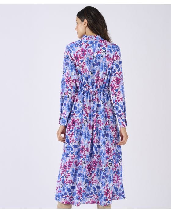 Damart Pleated Printed Dress