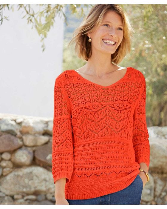 damart Pointelle Jumper