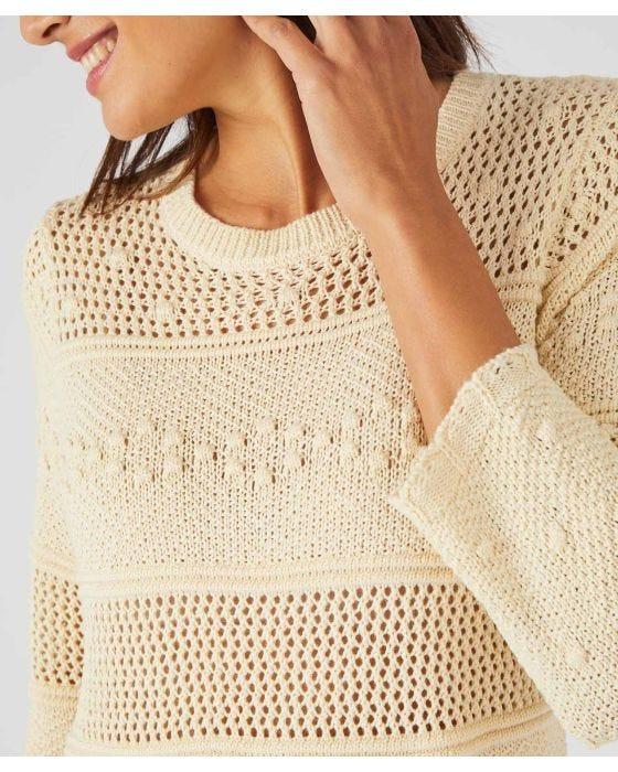 Damart Pointelle Print Jumper