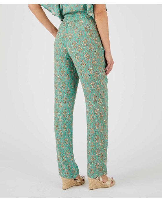 Damart Print Crinkle Trousers