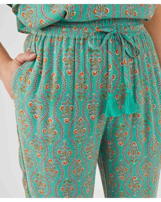 Damart Print Crinkle Trousers
