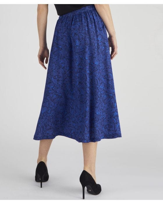 Damart Print Flared Skirt