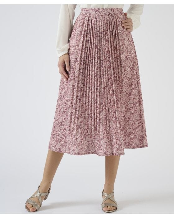 damart Print Gathered Skirt