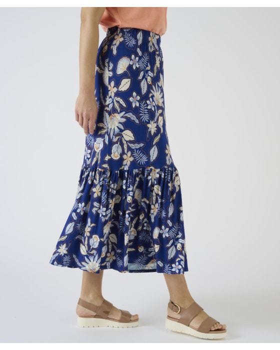 Damart Print Jersey Skirt