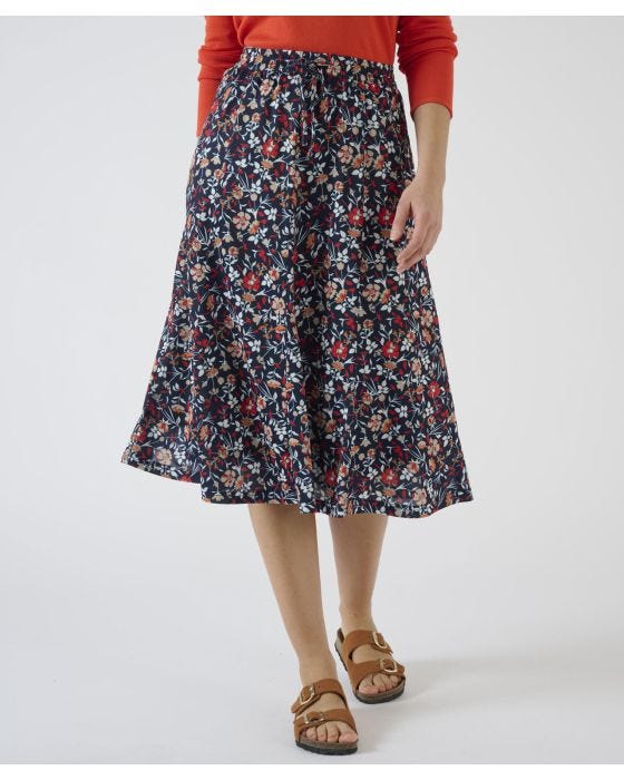 Damart Print Jersey Skirt