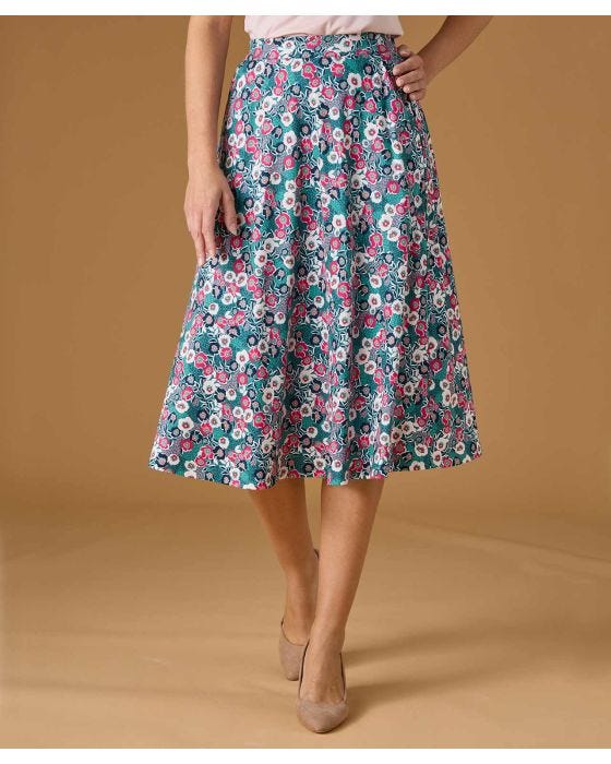 damart Print Jersey Skirt