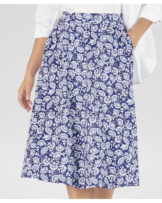 damart Print Jersey Skirt