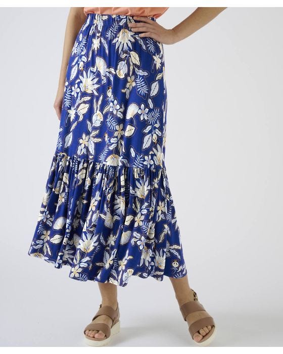 damart Print Jersey Skirt