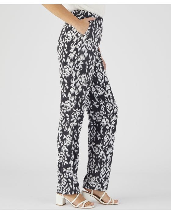 Damart Print Pull-On Trousers