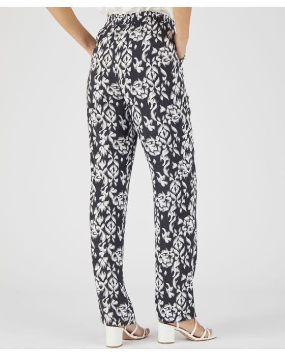 Damart Print Pull-On Trousers