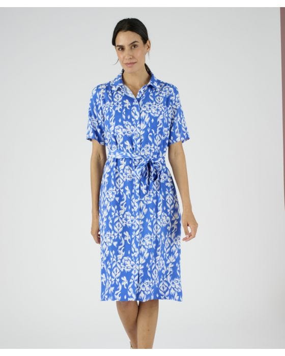 Damart Print Shirt Dress