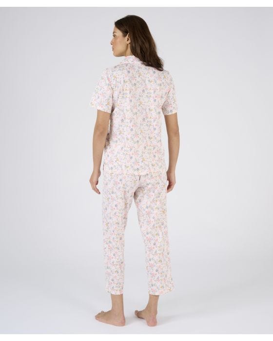 Damart Print Short Sleeve Jersey Pyjamas