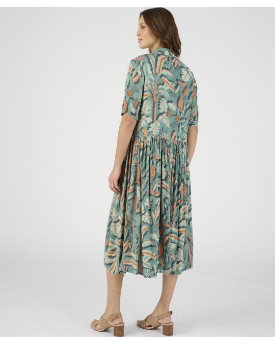 Damart Print Tiered Dress