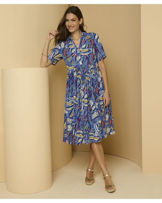 damart Print Tiered Dress