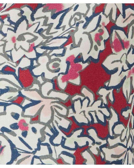 Damart Printed Flared Button-front Dress