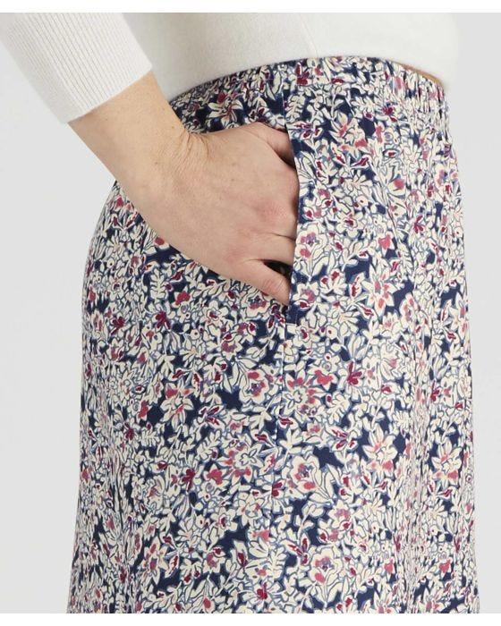Damart Printed Flared Skirt