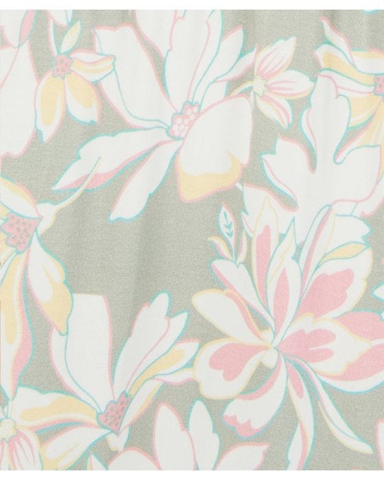 Damart Printed Jersey Frill Hem Dress