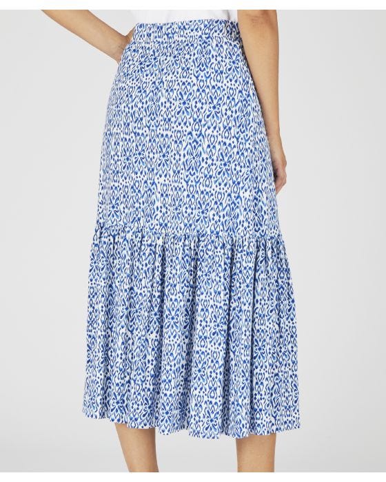 Damart Printed Jersey Skirt