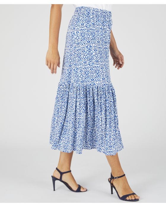 Damart Printed Jersey Skirt