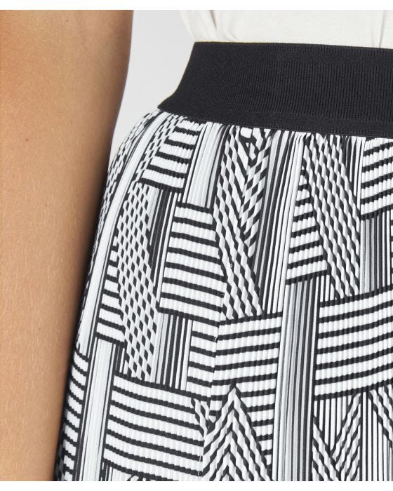 Damart Printed Pleated Skirt