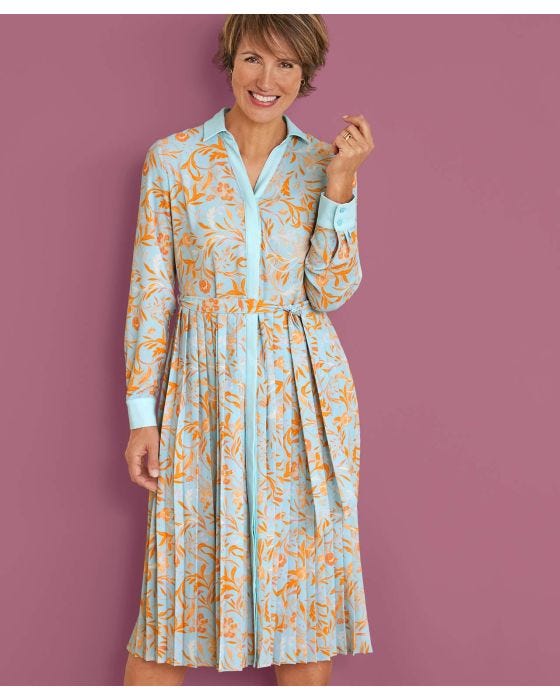 damart Printed Shirt Dress