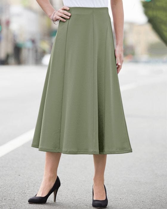 damart Pull-on Milano Skirt