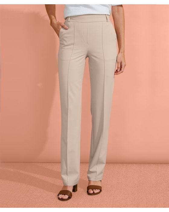 damart Pull-on Straight-leg Trousers