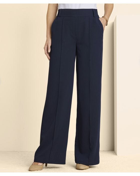 damart Pull-on Wide-leg Trousers